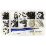 freneci 316pcs Metal M2/M2.5/M3 Screws Bolt & Nuts Set with Hexagon Wrench Repair Tool Box Kit for Wltoys 1/14 144001 RC Cars