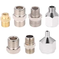 Professional 7pcs Airbrush Adaptor Kit Fitting Connector Set for Air Compressor & Airbrush Hose