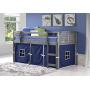 DONCO KIDS Louver Loft Bed, Twin, Antique Grey
