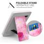 MoKo Case Fits Kindle Paperwhite (10th Generation, 2018 Releases), Lightweight PU Leather Cover Stand Shell with Hand Strap for Amazon Kindle Paperwhite 2018 E-Reader - Coreopsis
