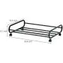 MyGift 24-Inch Rolling Metal Under-Bed Storage Cart with Rotating Wheels MyGift 24-Inch Rolling Metal Under-Bed Storage Cart with Rotating Wheels