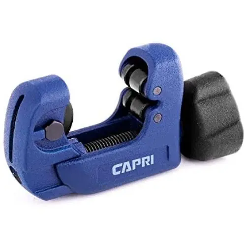 Capri Tools MiniKlinge Mini Tube Cutter, Klinge Close Quarters with 1/8'' to 1-1/8'' OD, Blue Capri Tools MiniKlinge Mini Tube Cutter, Klinge Close Quarters with 1/8'' to 1-1/8'' OD, Blue