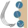 50 Pieces Stainless Steel Drywall Hooks Picture Hanger Hooks for Hanging No Nails Need Holds Up to 100lbs for Hanging Pictures,Photo,Mirrors,Frames,Clock,Shelves,or Planters for Home and Office Pack 50 Pieces Stainless Steel Drywall Hooks Picture Hanger Hooks for Hanging No Nails Need Holds Up to 100lbs for Hanging Pictures,Photo,Mirrors,Frames,Clock,Shelves,or Planters for Home and Office Pack