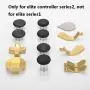 13 in 1 Metal Thumbsticks for Xbox One Elite Series 2, Xbox One Elite 2 Controller Parts, Gaming Accessory Replacement Parts, Metal Mod 6 Swap Joysticks, 4 Paddles, 2 D-Pads, 1 Adjustment Tool(Gold) 13 in 1 Metal Thumbsticks for Xbox One Elite Series 2, Xbox One Elite 2 Controller Parts, Gaming Accessory Replacement Parts, Metal Mod 6 Swap Joysticks, 4 Paddles, 2 D-Pads, 1 Adjustment Tool(Gold)