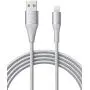 Lightning Cable 3ft Xcentz, MFi Certified iPhone Charger, Braided Nylon Fast Charging iPhone Cable with Premium Metal Connector for iPhone 11/11 Pro/X/XS/XR/XS Max/8, iPad Mini/Air-Silver Lightning Cable 3ft Xcentz, MFi Certified iPhone Charger, Braided Nylon Fast Charging iPhone Cable with Premium Metal Connector for iPhone 11/11 Pro/X/XS/XR/XS Max/8, iPad Mini/Air-Silver