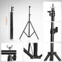 Yesker Photo Video Studio 10ft Adjustable Backdrop Stand, Background Support System Kit with Carry Bag for Photography Studio Parties Wedding