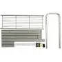 HOMEFORT Bathroom Space Saver,2-Tier Over the Toilet Storage Rack, Freestanding Metal Storage Shelves, Bathroom Shelf, Metal Shelf Organizer in Silver,24.02'' Wx8.07 Dx61.42'' H