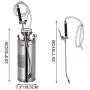 Happybuy Stainless Steel Sprayer, 2 Gallon - Steel Hand-Pump Sprayer, with 3.3-inch Reinforced Hose - Garden Sprayer for Home, Gardening, Ground Cleaning Happybuy Stainless Steel Sprayer, 2 Gallon - Steel Hand-Pump Sprayer, with 3.3-inch Reinforced Hose - Garden Sprayer for Home, Gardening, Ground Cleaning