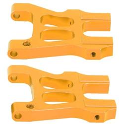 VGEBY RC Rear Suspension Bracket, Metal Rear Suspension Arm Upgrade Parts Accessory Fit for HSP 94122 1/10 RC Car Model (Orange)