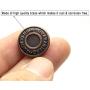 17mm Brass Jeans Buttons, No Sew Metal Buttons Tack Buttons Replacement Kit (Red Copper)