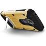 Moto E5 Plus / E5 Supra Case, Evocel [Explorer Series Pro] Premium Full Body Case with Glass Screen Protector, Belt Clip, Metal Kickstand for Motorola Moto E5 Supra/Moto E5 Plus, Gold