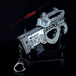 APEX Legends Games Metal P90 Prowler Submachine Gun Keychain Model Action Figure Arts Toys Collection Gift