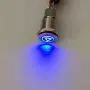 ESUPPORT 12V Car Vehicle Blue LED Light Emergency Hazard Warning Push Button Metal Toggle Switch 16mm