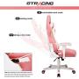 Gtracing Gaming Chair Racing Office Computer Ergonomic Video Game Chair Backrest and Seat Height Adjustable Swivel Recliner with Headrest and Lumbar Pillow Esports Chair (Pink)