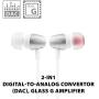 Moshi Mythro C USB-C in-Ear Headphone with Mic & DJ Boost Control Button, High-Resolution (24-bit/96 kHz) with Class G Amplifier, Lightweight with 3-Size Eartips & HandyStrap, Gunmetal Gray