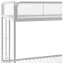 DHP Triple Metal Bunk Bed Frame, White, Twin