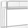 DHP Triple Metal Bunk Bed Frame, White, Twin DHP Triple Metal Bunk Bed Frame, White, Twin