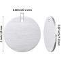 Blank Stamping Tags Round Stamping Tags Metal Pendants Tags, 1 Inch with Hole 0.06 Inch Thickness for Craft (50 Pieces)