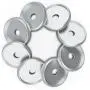 Discagenda Aluminum Disc-Binding Discs 24mm 0.94in 8 Piece Set Silver