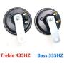 Viping Car Horn Car Electric Horn 118DB 12V Super Loud High Tone and Low Tone Metal Twin Horn Kit with Bracket Waterproof Air horn Electric Universal Horn 2pcs for Moto Truck Boat Car (Red and yellow)