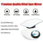 Ampper Fan Shape Blind Spot Mirror, HD Glass Frameless Stick on Adjustabe Few Convex Wide Angle Rear View Mirror for Car Blind Spot, Pack of 2 Ampper Fan Shape Blind Spot Mirror, HD Glass Frameless Stick on Adjustabe Few Convex Wide Angle Rear View Mirror for Car Blind Spot, Pack of 2