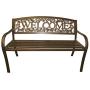 Leigh Country TX94101 Metal Welcome Outdoor Bench