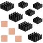 12 pcs Raspberry Pi Heatsink Cooler Circuit Board Cooling Kit,Fin for Cooling Cooler Raspberry Pi 3, Pi 2, Pi Model B+