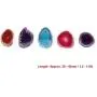 Agate Slice, 5 Pcs Natural Agate Slices Multi-uses Irregular Shaped Lot DIY Decoration Supplies Red Blue Purple 30-40mm