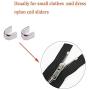 PH PandaHall 4 Size 3 Color Metal Zipper Head Sliders Retainer Insertion Pin(12 Sets), 12 Pairs Zipper Top Stop Plug, 12pcs Zipper Bottom Stopper for Coats Jacket Zipper Repair Kit (Size 3/5/8/10)