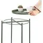 danpinera End Table, Side Table Metal Waterproof Small Circular Bedside Table with Round Removable Tray for Living Room Bedroom Bathroom Balcony and Office (Dark Green) danpinera End Table, Side Table Metal Waterproof Small Circular Bedside Table with Round Removable Tray for Living Room Bedroom Bathroom Balcony and Office (Dark Green)