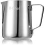 X-Chef Frothing Pitcher, Milk Froth Pitcher Stainless Steel, Espresso Steaming Pitcher 20 oz (600 ml)