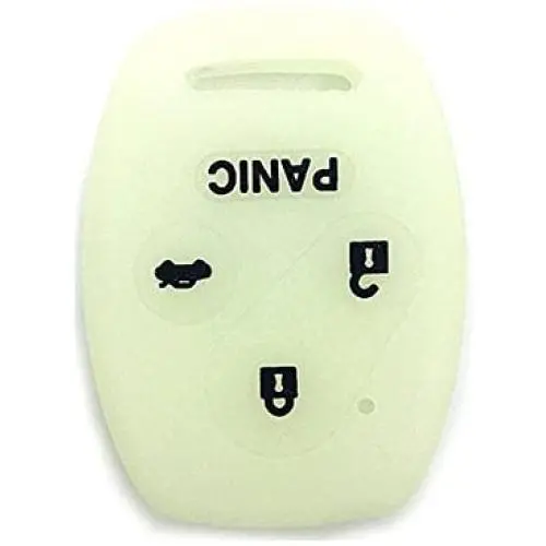 Ezzy Auto Luminous Rubber Silicone Key Fob Case Key Cover Key Jacket Skin Protector fit for Honda Accord 3+1 Buttons
