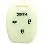 Ezzy Auto Luminous Rubber Silicone Key Fob Case Key Cover Key Jacket Skin Protector fit for Honda Accord 3+1 Buttons