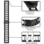 TRUMiRR Band Sets for Samsung Galaxy Watch 3 45mm / Galaxy Watch 46mm / Gear S3, 22mm Solid Stainless Steel Metal Watchband + Mesh Loop Strap Quick Release for Garmin Vivoactive 4 45mm Smartwatch TRUMiRR Band Sets for Samsung Galaxy Watch 3 45mm / Galaxy Watch 46mm / Gear S3, 22mm Solid Stainless Steel Metal Watchband + Mesh Loop Strap Quick Release for Garmin Vivoactive 4 45mm Smartwatch