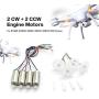 N/V Quadcopter Replacement Spare Parts 2 CW + 2 CCW Engine Motors with Gears for SYMA X5SW X5SC X5HC X5HW RC Drone Light Gold