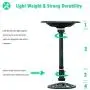 VCUTEKA 28 Inch Height Birdbath Lightweight Pedestal Bird Bath for Outdoor Garden (Green)