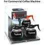 Tupkee Commercial Coffee Pot Replacement - SHATTER-RESISTANT Restaurant Glass Decanter Carafe - 64 oz 12 Cup, Black Handle / Regular, Compatible with Wilbur Curtis, Bloomfield, Bunn Coffee Pot