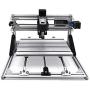 VEVOR CNC 3018 CNC Router Kit 3 Axis CNC Router Machine GRBL Control with ER11 and 5mm Extension Rod for Plastic Acrylic PCB PVC Wood Carving Milling Engraving Machine(XYZ Working Area 300x180x45mm)