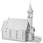 Fascinations Metal Earth Old Country Church 3D Metal Model Kit