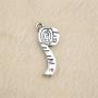 WYSIWYG 40 Pieces Charm Metal Charms for Bracelet Toilet Paper Roll Paper Ribbon 27x11mm Womens Jewelry Earrings Bracelet Female