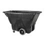 Rubbermaid Commercial Products FG9T1300BLA Polyethylene Box Cart, 450-Pound Load Capacity, Black