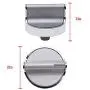 W10594481 5pcs Stainless Steel Cooker Stove Control knob ，Compatible Whirlpool Stove/Range-Replaces WPW10594481, W10594481, with a 0.3-inch''D'' axis, 90 Degrees to The Rotating Surface.
