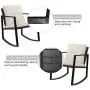 Flamaker 3 Pieces Patio Furniture Set Rocking Wicker Bistro Sets Modern Outdoor Rocking Chair Furniture Sets Clearance Cushioned PE Rattan Chairs Conversation Sets with Coffee Table (Beige) Flamaker 3 Pieces Patio Furniture Set Rocking Wicker Bistro Sets Modern Outdoor Rocking Chair Furniture Sets Clearance Cushioned PE Rattan Chairs Conversation Sets with Coffee Table (Beige)