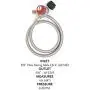 GasOne 2113+50105 4 ft Regulator and Propane Brass Orifice, Steel Braided Hose