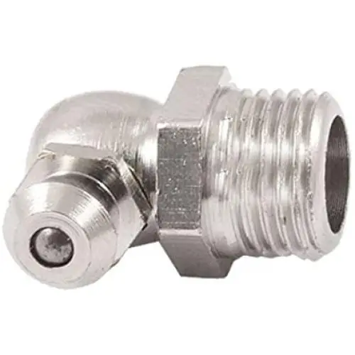 uxcell Metal 9.6mm 3/8'' Male Thread 90 Degree Angle Grease Nipple Zerk Fitting uxcell Metal 9.6mm 3/8'' Male Thread 90 Degree Angle Grease Nipple Zerk Fitting