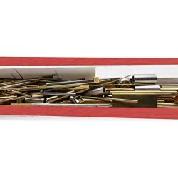 K & S Precision Metals 3408 Metal Cut-Offs, Brass/Copper/Aluminum/Stainless Steel Assortment, 1 Piece per Pack, Made in The USA