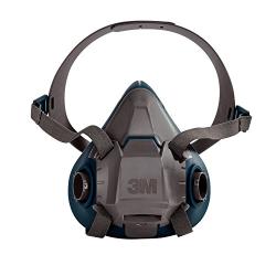 3M Rugged Comfort Half Facepiece Reusable Respirator 6503/49491, Large
