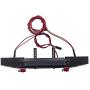 YU-NIYUT Metal Front Bumper with LED Lights for SCX10 TRX4 90046 1/10 RC Crawler Car Upgrade Modified Accessories Spare Parts, Modification Fun and Professional Choice for RC Lovers