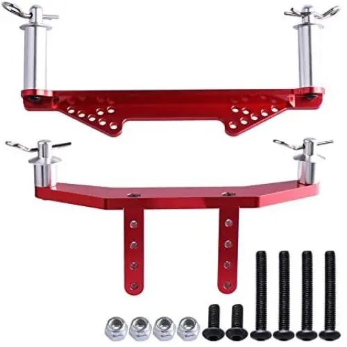 Aluminum Front & Rear Body Mounts w/Body Posts for Traxxas 1/10 Slash 2WD Rustler Stampede VXL Upgrade Parts 1914R, Red Aluminum Front & Rear Body Mounts w/Body Posts for Traxxas 1/10 Slash 2WD Rustler Stampede VXL Upgrade Parts 1914R, Red