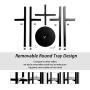 Befano Metal Plant Stand 8 inch - 12 inch Adjustable Modern Plant Stand for Indoor Outdoor Flower Pot Stand, Black